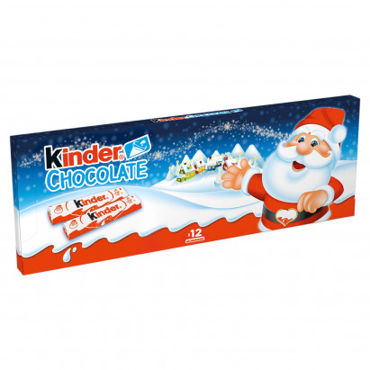Kinder Chocolate Batonik z mlecznej czekolady z nadzieniem mlecznym 150 g (12 sztuk)