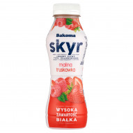 Bakoma Skyr jogurt pitny typu islandzkiego malina truskawka 300 g