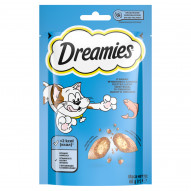 Dreamies Karma uzupełniająca dla dorosłych kotów i kociąt o smaku wybornego łososia 60 g