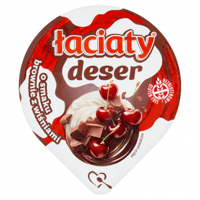 Łaciaty Deser o smaku brownie z wiśniami 170 g