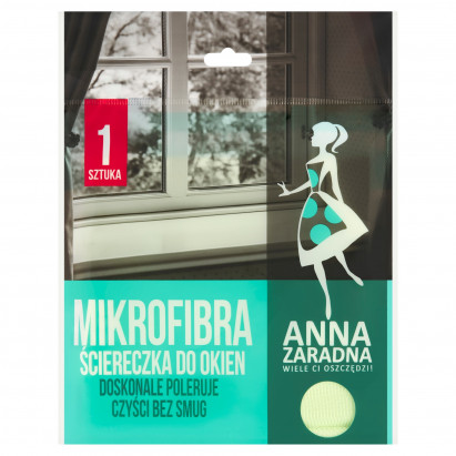 Anna Zaradna Ściereczka do okien mikrofibra 