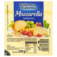 Bakoma Mozzarella wędzona 230 g