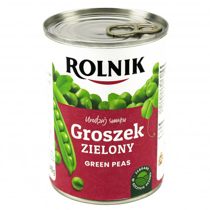 Rolnik Urodzaj smaku Groszek zielony 400 g