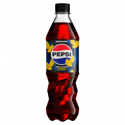 Pepsi-Cola Zero cukru Napój gazowany o smaku cytrynowym 0,5 l