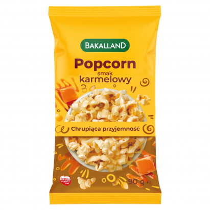 Bakalland Popcorn smak karmelowy 90 g