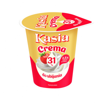 Kasia Crema Mieszanka maślanki i tłuszczu roślinnego do ubijania i gotowania 31 % 200 ml