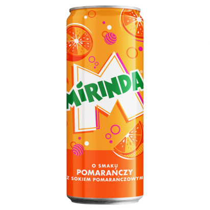 Mirinda Napój gazowany o smaku pomarańczy 330 ml