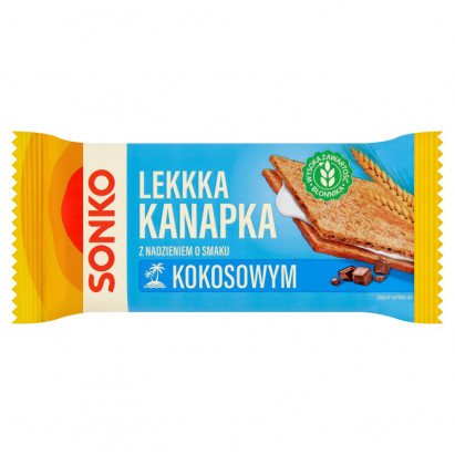 Sonko Lekkka kanapka z nadzieniem o smaku kokosowym 30 g
