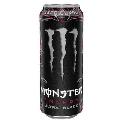 Monster Energy Ultra Black Gazowany napój energetyczny 500 ml