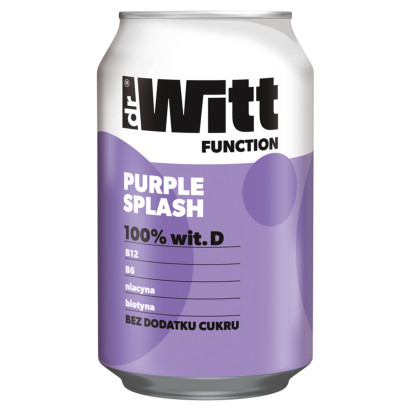 Dr Witt Function Purple Splash Gazowany napój owocowy o smaku gruszki i lawendy 330 ml