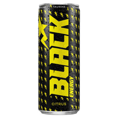 Black Energy Citrus Gazowany napój energetyzujący 250 ml