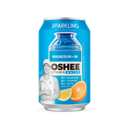 Oshee Vitamin Water Napój gazowany o smaku cytryny i pomarańczy 330 ml