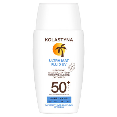 Kolastyna Ultralekki niewidoczny fluid przeciwsłoneczny do twarzy SPF 50+ 40 ml