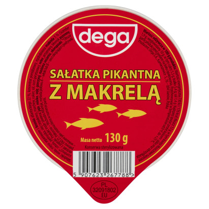 Dega Sałatka pikantna z makrelą 130 g