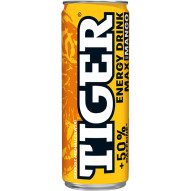 Tiger Max Gazowany napój energetyzujący o smaku mango 250 ml