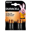 Duracell AAA 1.5 V/B Baterie alkaliczne 4 sztuki