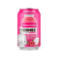 Oshee Vitamin Water Napój gazowany o smaku czerwonych winogron i dragonfruit 330 ml