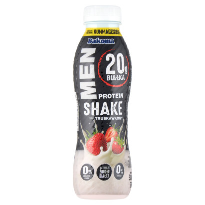 Bakoma Men Protein Shake smak truskawkowy 380 g