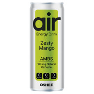 Oshee Air Zesty Mango Gazowany napój energetyzujący 250 ml
