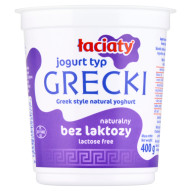Łaciaty Jogurt typ grecki naturalny bez laktozy 400 g