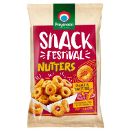 Przysnacki Snack Festival Chrupki kukurydziane orzechowe o smaku słodkiego sosu barbecue 100 g
