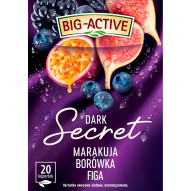Big-Active Dark Secret Herbatka owocowo-ziołowa marakuja borówka figa 45 g (20 x 2,25 g)