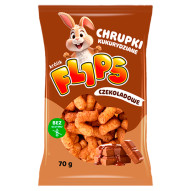 Flips Chrupki kukurydziane czekoladowe 70 g
