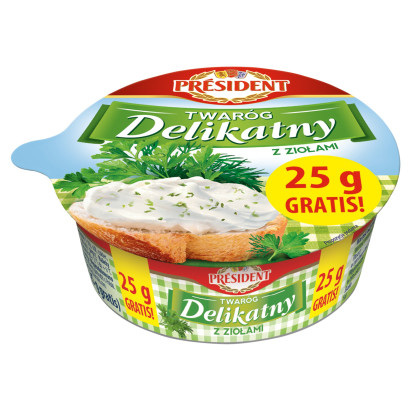 Président Twaróg delikatny z ziołami 175 g
