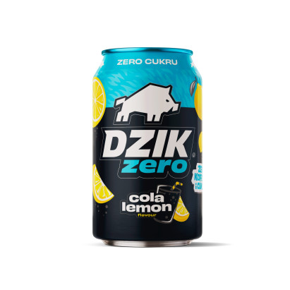Dzik Zero Gazowany napój o smaku cola-cytryna bez cukru 330 ml