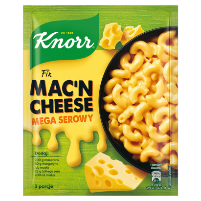 Knorr Fix mac'n cheese mega serowy 33 g