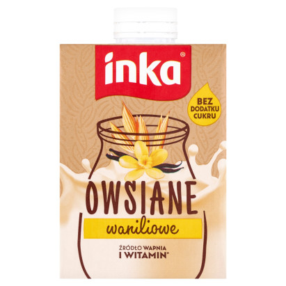 Inka Napój owsiany waniliowy z wapniem i witaminami 500 ml