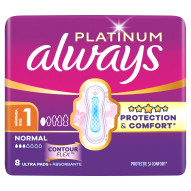 Always Platinum Podpaski Normal (Rozmiar 1) 8 Sztuk