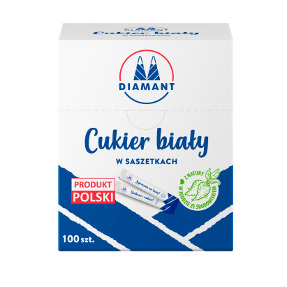 Diamant Cukier biały w saszetkach 500 g (100 sztuk)