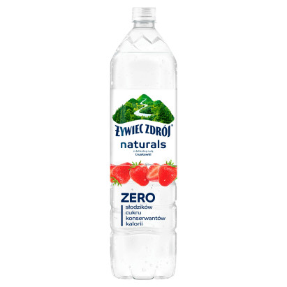 Żywiec Zdrój Naturals Napój niegazowany z delikatną nutą truskawki 1,2 l