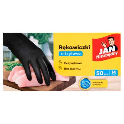 Jan Niezbędny Rękawiczki nitrylowe rozmiar M 50 sztuk