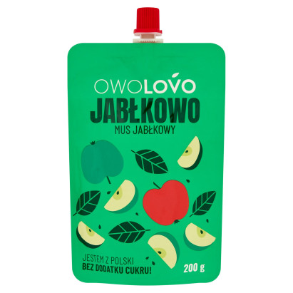 Owolovo Jabłkowo Mus jabłkowy 200 g