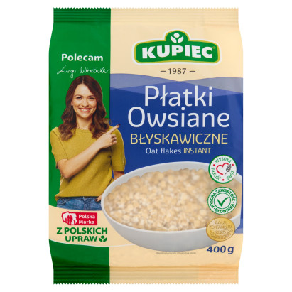 Kupiec Płatki owsiane błyskawiczne 400 g