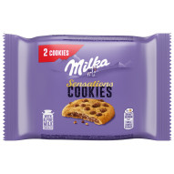 Milka Sensations Cookies Ciastka z kawałkami czekolady mlecznej nadzieniem z czekoladą mleczną 52 g