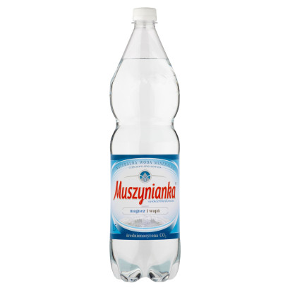 Muszynianka Naturalna woda mineralna wysokozmineralizowana średnionasycona CO₂ 1,5 l