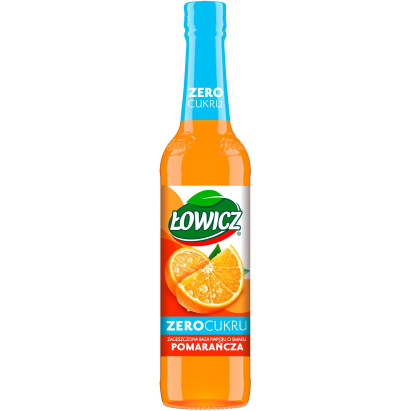 Łowicz Zagęszczona baza napoju o smaku pomarańcza 400 ml