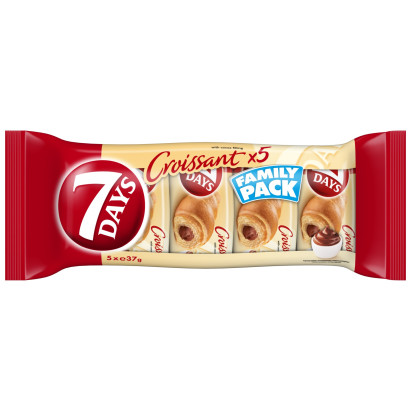 7 Days Rogalik z ciasta francuskiego z nadzieniem kakaowym 185 g (5 x 37 g)