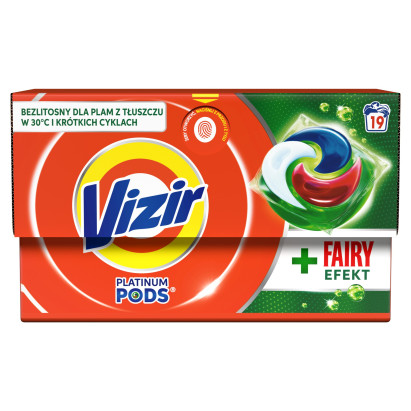 Vizir + Fairy Effect PODS Kapsułki Do Prania,, 19 Prań