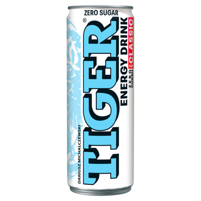 Tiger Zero cukru Gazowany napój energetyzujący o smaku Classic 250 ml