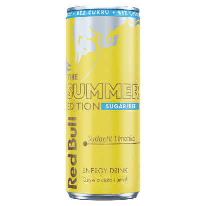 Red Bull Napój energetyczny bez cukru sudachi limonka 250 ml