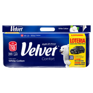 Velvet Comfort White Cotton Papier toaletowy 10 rolek