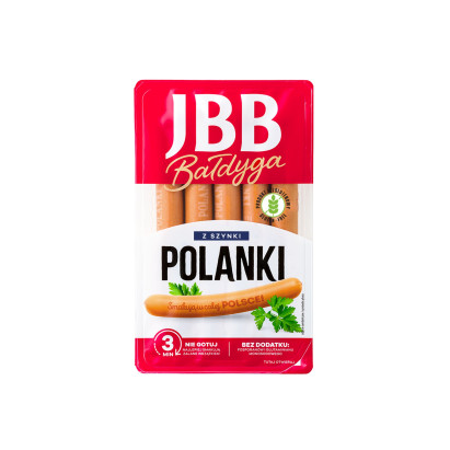 JBB Bałdyga Polanki z szynki Kiełbasa wieprzowa 225 g