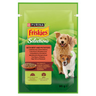 Friskies Selections Karma dla dorosłych psów w sosie z wołowiną i ziemniakami 85 g