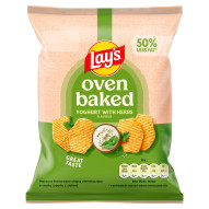 Lay's Oven Baked Pieczone formowane chipsy ziemniaczane o smaku jogurtu z ziołami 40 g