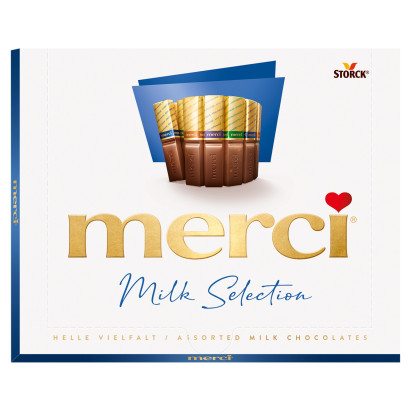merci Milk Selection Kolekcja czekoladek mlecznych 250 g (20 sztuk)