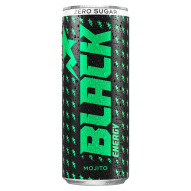 Black Energy Zero Sugar Mojito Gazowany napój energetyzujący 250 ml